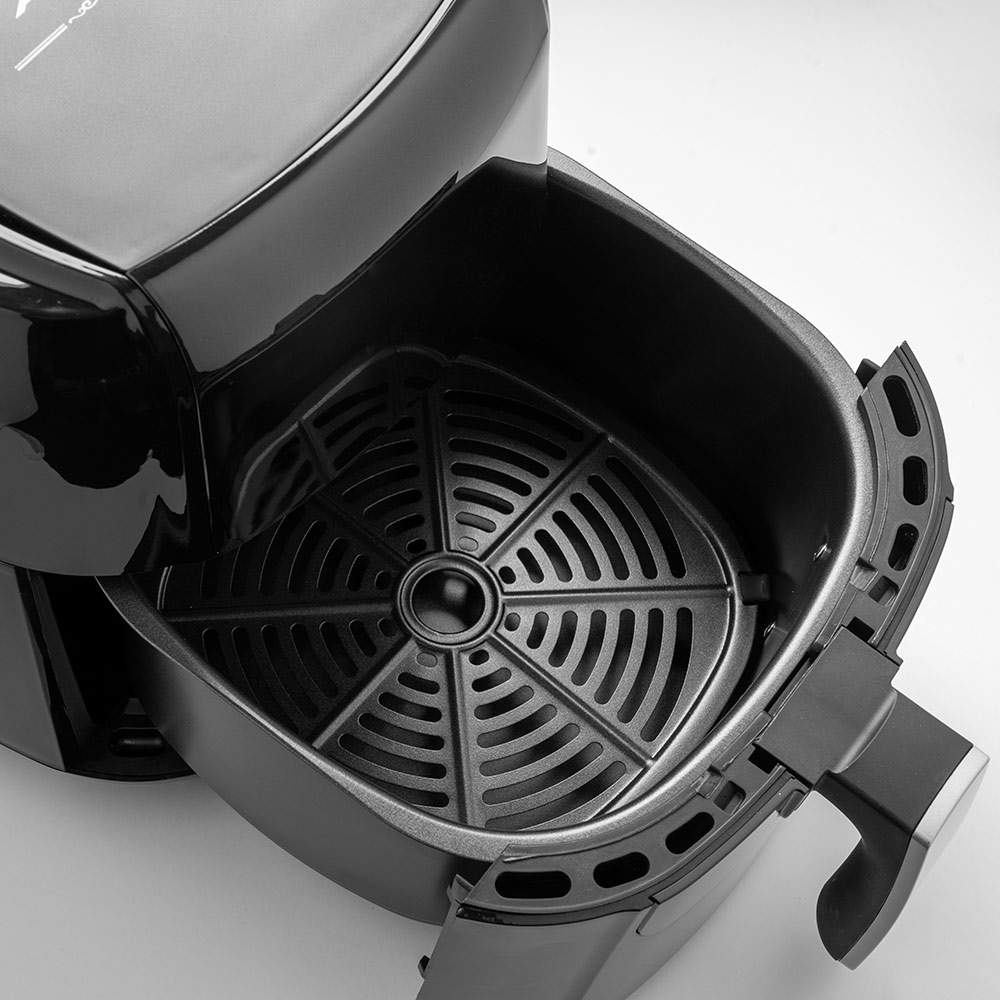 Friggitrice elettrica ad aria calda  5,5 lt cestello grande timer e termostato
